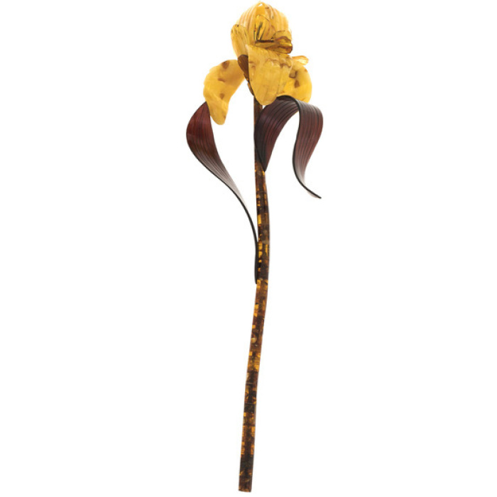 Цветок из янтаря "Лилия"