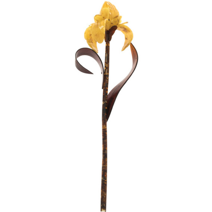 Цветок из янтаря "Лилия"