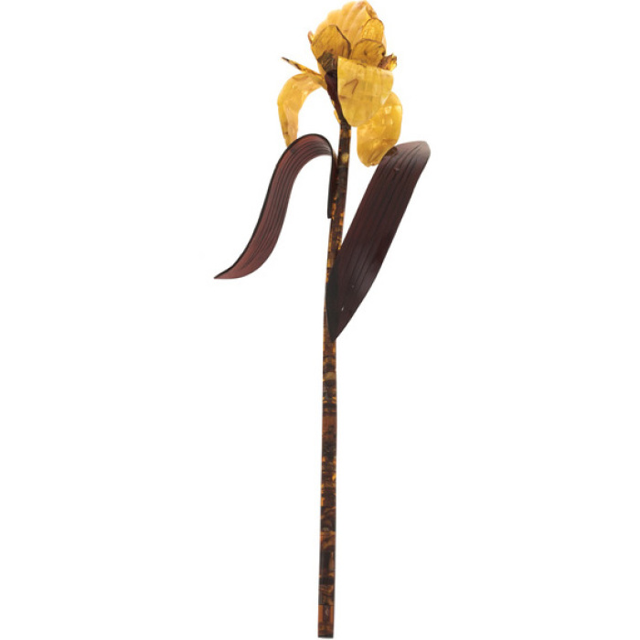 Цветок из янтаря "Лилия"