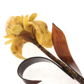 Цветок из янтаря "Лилия"