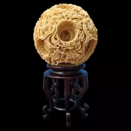 Композиция из бивня мамонта "Кантонский шар"