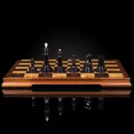 Шахматы из ценных пород дерева и бивня мамонта "Стаунтон Богемия"