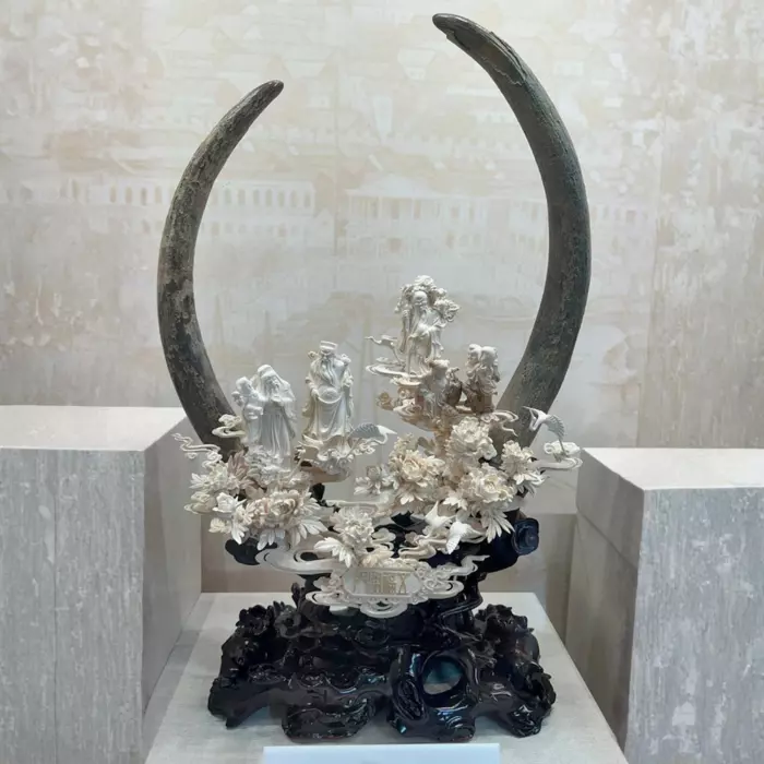 Композиция из бивня мамонта "Мудрецы"