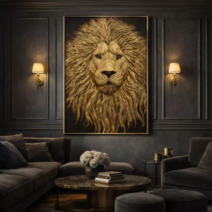 Декоративное панно "Лев"