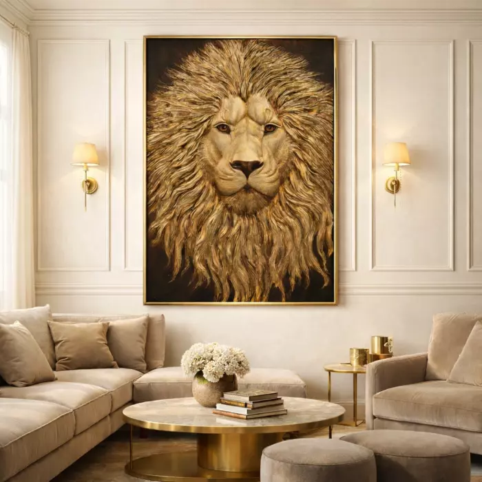 Декоративное панно "Лев"