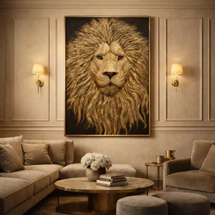 Декоративное панно "Лев"
