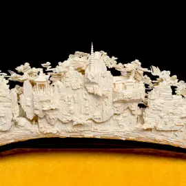 Композиция из бивня мамонта "Прекрасный Китай"