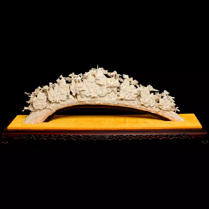 Композиция из бивня мамонта "Прекрасный Китай"