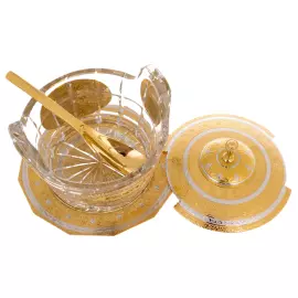 Caviar bowl with lid "Tub" large, Zlatoust