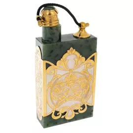 Набор водочный из нефрита "Императорский" на 3 персоны, Златоуст