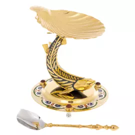 Икорница "Белуга" с эмалями, Златоуст