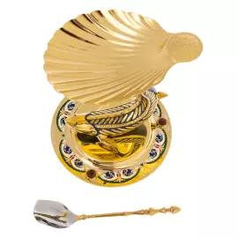 Икорница "Белуга" с эмалями, Златоуст