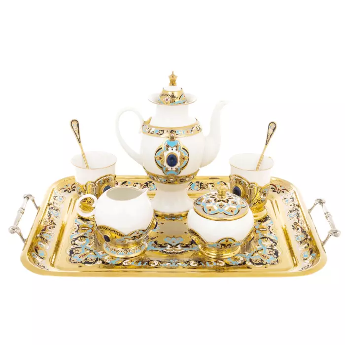 Boyarynya coffee set for 2 persons, Zlatoust