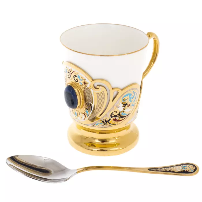 Boyarynya coffee set for 2 persons, Zlatoust