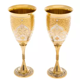 Набор рюмок высоких "Узоры" на 2 персоны, Златоуст