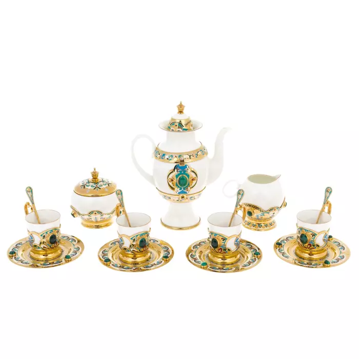 Сервиз кофейный "Боярыня" на 4 персоны, Златоуст