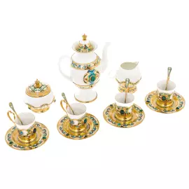 Сервиз кофейный "Боярыня" на 4 персоны, Златоуст