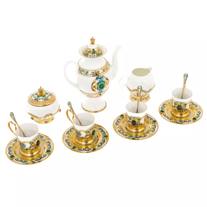Сервиз кофейный "Боярыня" на 4 персоны, Златоуст