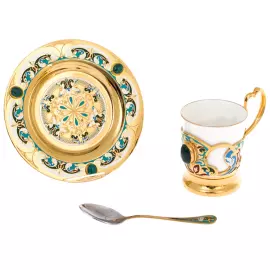 Сервиз кофейный "Боярыня" на 4 персоны, Златоуст
