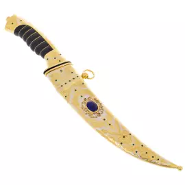 Кинжал сувенирный "Бебут" с лазуритом, Златоуст