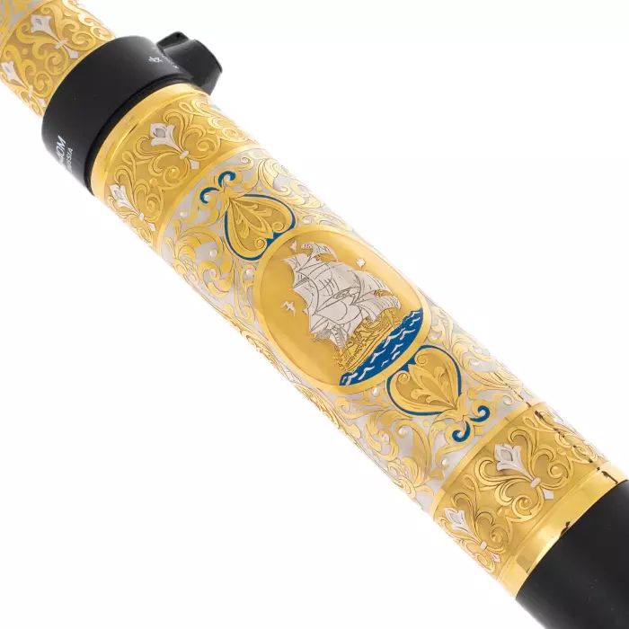 Подзорная труба "Морская" на резной подставке, Златоуст