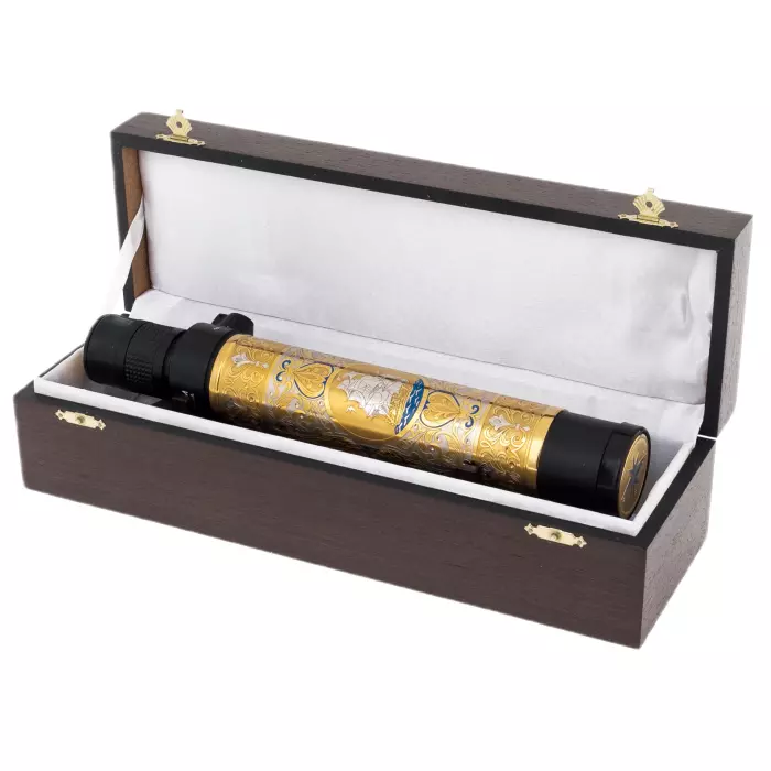 Подзорная труба "Морская" на резной подставке, Златоуст