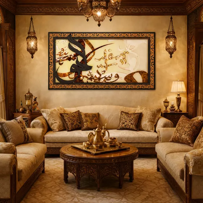 Панно из янтаря "Арабское"