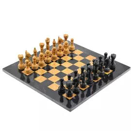 Шахматы из мрамора и ракушечника "Премиум"