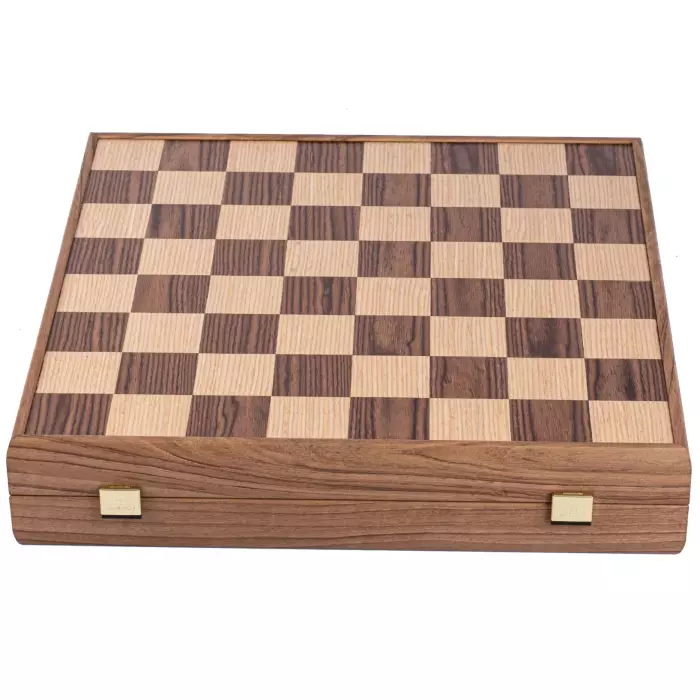 Шахматы из орехового дерева "Классика" с узором