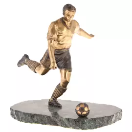 Bronze statuette "Football Player"