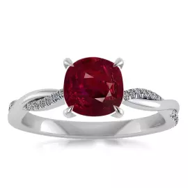 Необработанный мозамбикский рубин 3.04 карата – 7 мм