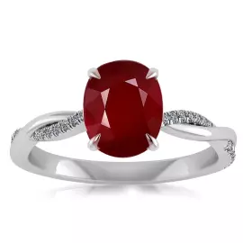 Необработанный мозамбикский рубин 4.13 карата – 10x8 мм