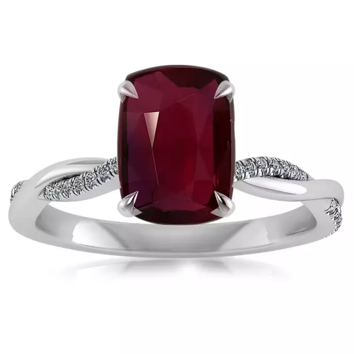 Необработанный мозамбикский рубин 3.04 карата – 9x7 мм