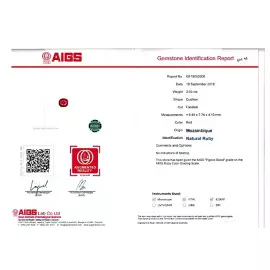 Необработанный мозамбикский рубин 3.03 карата