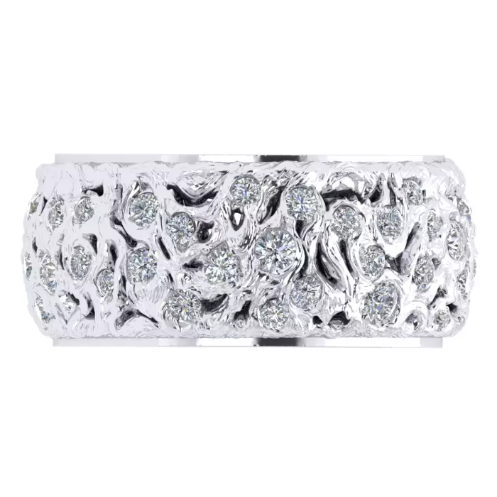 Комплект ювелирных украшений из белого золота "Звездная ночь"