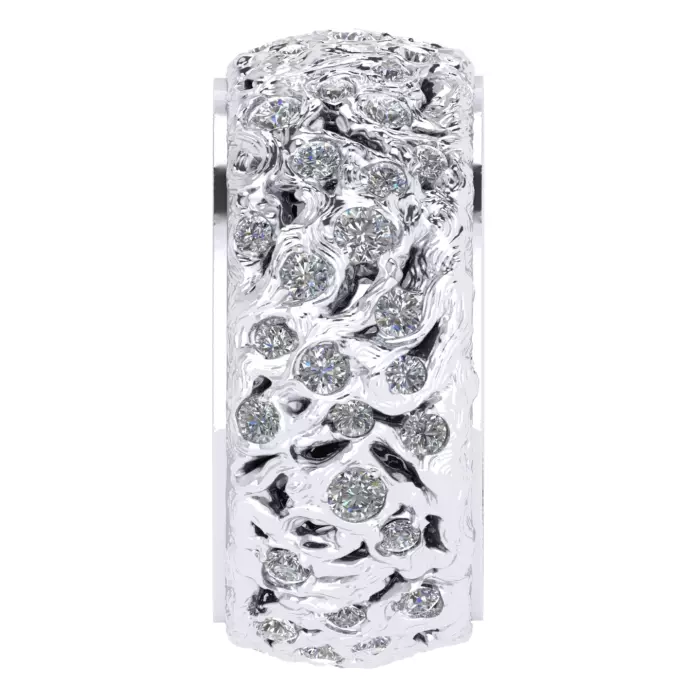 Комплект ювелирных украшений из белого золота "Звездная ночь"