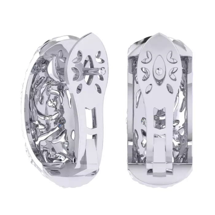 Комплект ювелирных украшений из белого золота "Звездная ночь"