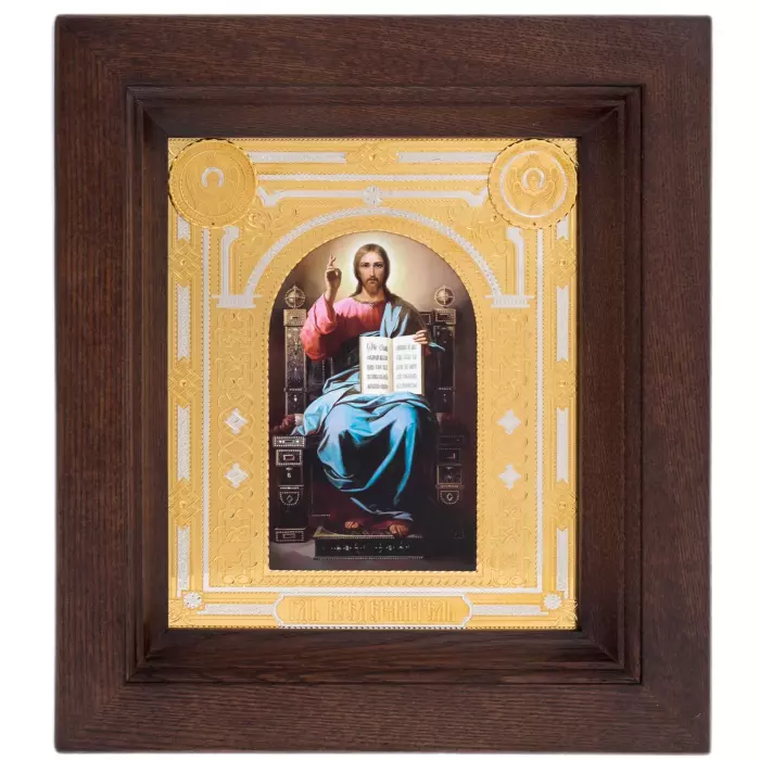 Икона "Господь Вседержитель" в киоте, Златоуст