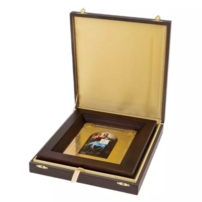 Икона "Господь Вседержитель" в киоте, Златоуст