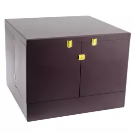 Чайный набор с самоваром "Русское застолье" на 6 персон, с малахитом, 20 предметов, Златоуст