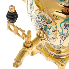 Чайный набор с самоваром "Чаепитие" на 6 персон, Златоуст