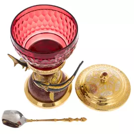 Икорница "Дары моря" на яшме, Златоуст