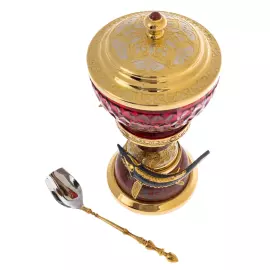 Икорница "Дары моря" на яшме, Златоуст