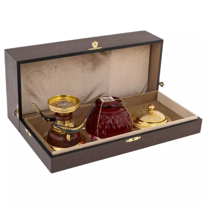 Икорница "Дары моря" на яшме, Златоуст