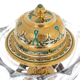 Икорный набор на нефрите "Посейдон" на 3 персоны, Златоуст