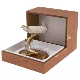 Икорница на срезе агата "Белуга" Златоуст