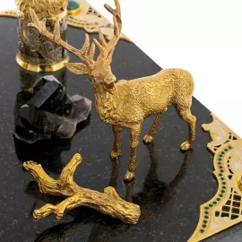 Набор для водки "Волки" на 4 персоны, Златоуст