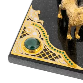 Набор для водки "Волки" на 4 персоны, Златоуст