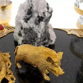 Набор для водки "Охота на кабана" на 6 персон, Златоуст