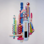 The wall installation "Oilman - Oilman" by artist Taras Zheltyshev